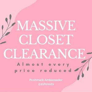 CLEARANCE STARTS NOW